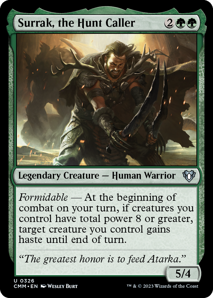 Image of Surrak, the Hunt Caller (CMM-326) - Commander Masters