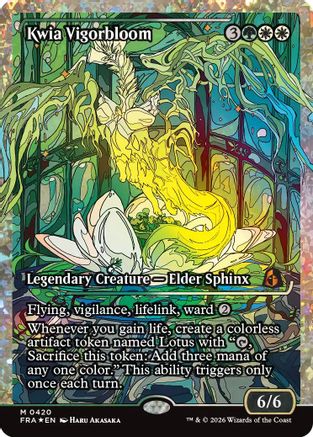 Image of Kwia Vigorbloom (Showcase) (Fracture Foil) (0420) (FRA-420) - Reality Fracture Foil