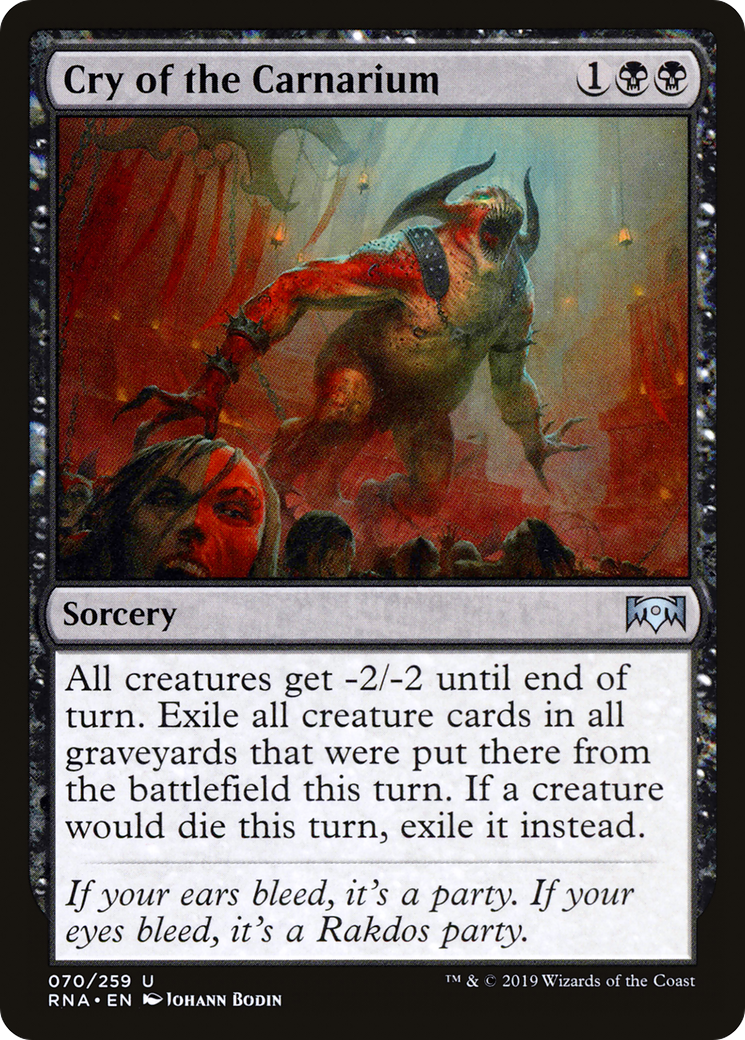Image of Cry of the Carnarium (RNA-070) - Ravnica Allegiance Foil