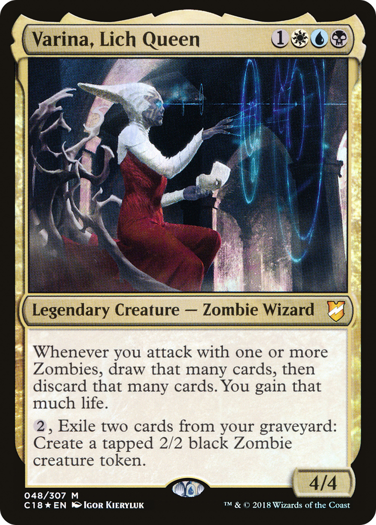 Image of Varina, Lich Queen (C18-048) - Commander 2018 Foil