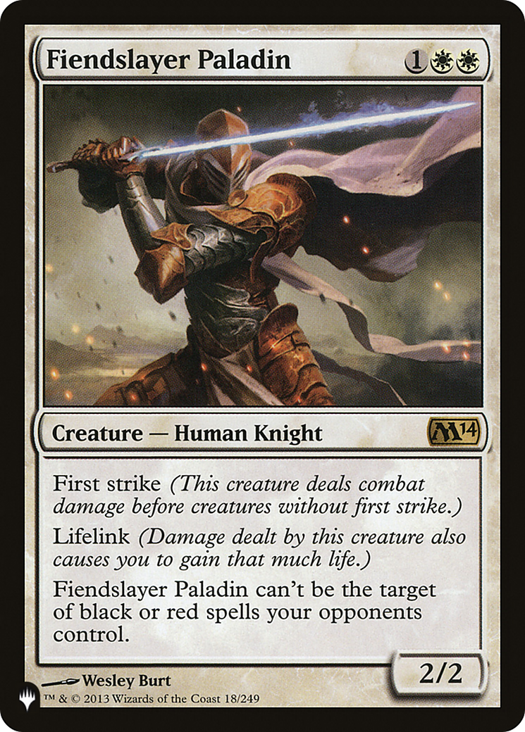 Image of Fiendslayer Paladin (LIST-18/249) - The List