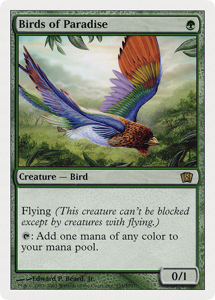 Image of Birds of Paradise (8ED-233) - 8th Edition Foil