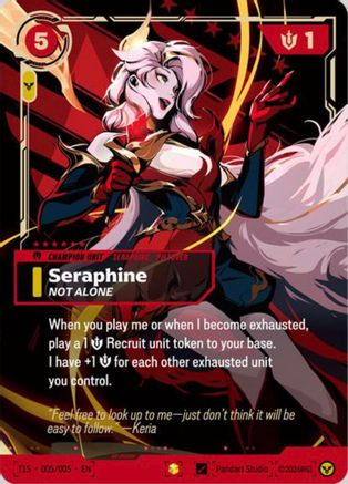 Image of Seraphine, Not Alone (T1 Worlds Champion Signature Edition Bundle) (T1S 005/005) - Riftbound Promotional Cards Foil