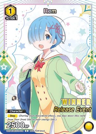 Image of Rem (014) (Release Event Winner) (UEPR/REZ-1-014) - UE24BT ReZERO Starting Life in Another World Release Event Cards Foil