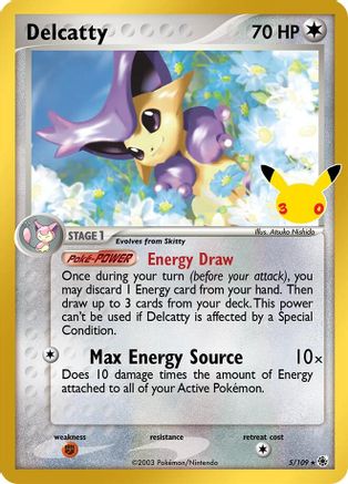 Image of Delcatty 005  - Holofoil ME 30th Celebration Classic Collection - Classic Collection