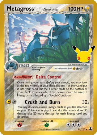 Image of Metagross (Delta Species) 011  - Holofoil ME 30th Celebration Classic Collection - Classic Collection