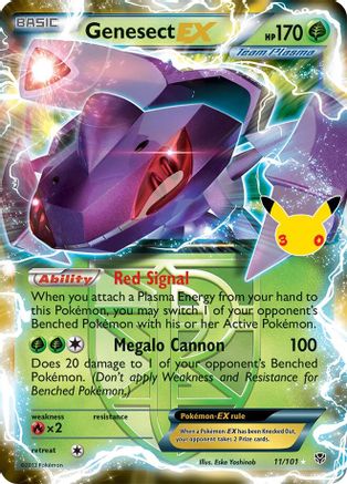 Image of Genesect EX (Team Plasma) 011  - Holofoil ME 30th Celebration Classic Collection - Classic Collection