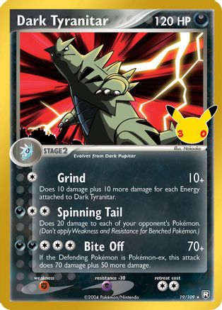 Image of Dark Tyranitar 019  - Holofoil ME 30th Celebration Classic Collection - Classic Collection
