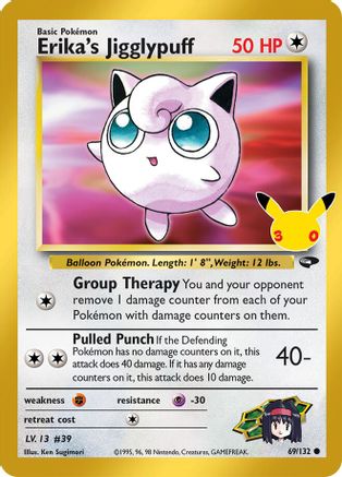 Image of Erika's Jigglypuff 069  - Holofoil ME 30th Celebration Classic Collection - Classic Collection