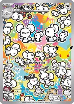 Image of Maushold 146/128  - Holofoil ME 30th Celebration - Illustration Rare
