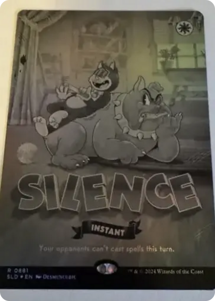 Image of Silence (SLD-881) - Secret Lair Drop (Borderless) Foil
