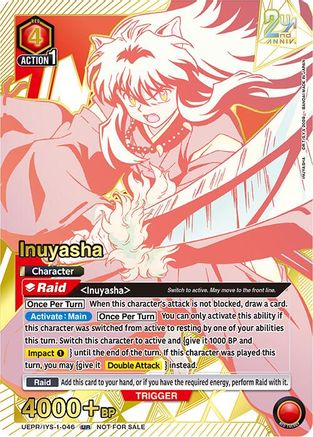 Image of Inuyasha (046) (Second Place) (UEPR/IYS-1-046) - Union Arena Promotion Cards Foil