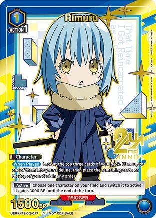 Image of Rimuru (017) (Gold) (UEPR/TSK-2-017) - Union Arena Promotion Cards Foil