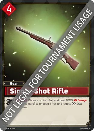 Image of Single-Shot Rifle  - Palworld Prototype Cards