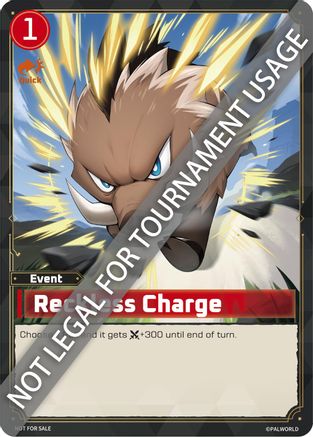 Image of Reckless Charge  - Palworld Prototype Cards