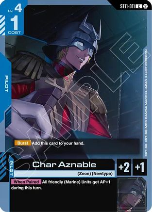 Image of Char Aznable (ST11-011) - Starter Deck 11 Aquatic Assault