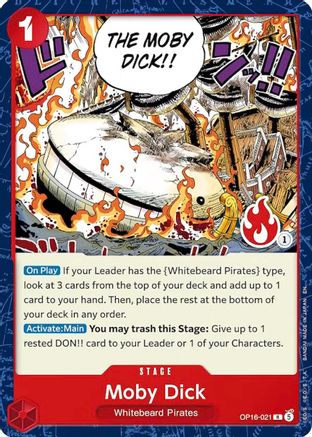 Image of Moby Dick (Ace Deck) (OP16-021) - Set Sail Deck Set