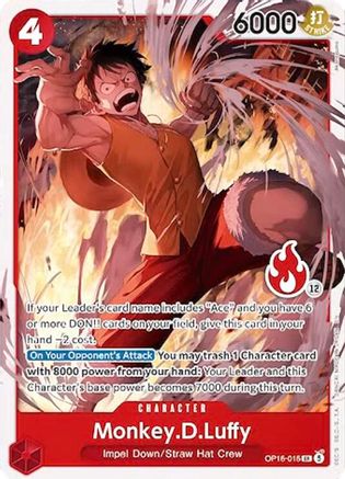 Image of Monkey.D.Luffy (OP16-015) (Ace Deck) (OP16-015) - Set Sail Deck Set