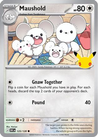 Image of Maushold 125/128  - Holofoil ME 30th Celebration - Common