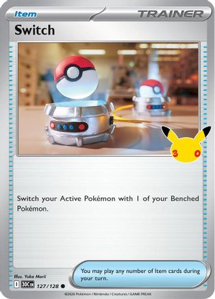 Image of Switch 127  - Holofoil ME 30th Celebration - Common