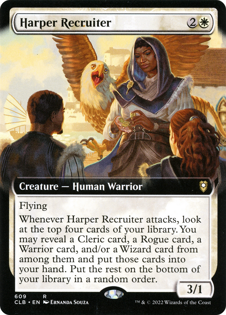 Image of Harper Recruiter (Extended Art) (CLB-609) - Commander Legends: Battle for Baldur's Gate: (Extended Art)