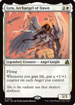 Image of Lyra, Archangel of Dawn (FRA-201) - Reality Fracture Foil