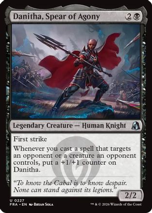 Image of Danitha, Spear of Agony (FRA-227) - Reality Fracture Foil