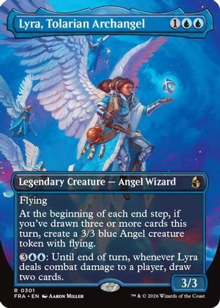 Image of Lyra, Tolarian Archangel (Borderless) (FRA-301) - Reality Fracture