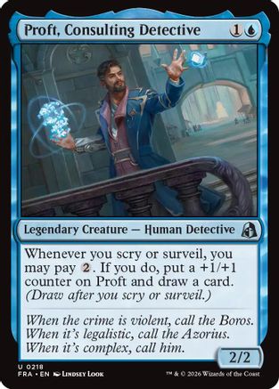Image of Proft, Consulting Detective (FRA-218) - Reality Fracture Foil