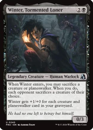 Image of Winter, Tormented Loner (FRA-240) - Reality Fracture Foil