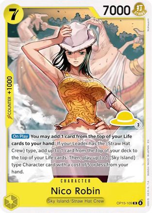 Image of Nico Robin (Luffy Deck) (OP15-109) - Set Sail Deck Set
