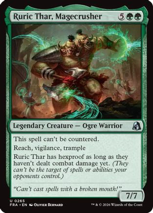 Image of Ruric Thar, Magecrusher (FRA-265) - Reality Fracture Foil