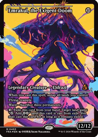 Image of Emrakul, the Exigent Doom (Showcase) (FRA-403) - Reality Fracture Foil