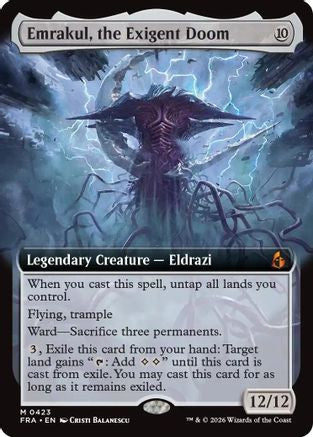 Image of Emrakul, the Exigent Doom (Extended Art) (FRA-423) - Reality Fracture Foil