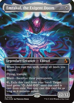 Image of Emrakul, the Exigent Doom (Borderless) (FRA-438) - Reality Fracture Foil
