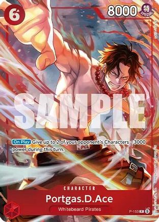 Image of Portgas.D.Ace (Premium Card Collection -Flame-Flame Fruit Coliseum Edition-) (P-153) - One Piece Promotion Cards Foil