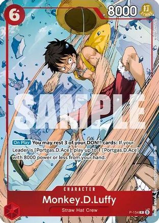 Image of Monkey.D.Luffy (Premium Card Collection -Flame-Flame Fruit Coliseum Edition-) (P-154) - One Piece Promotion Cards Foil
