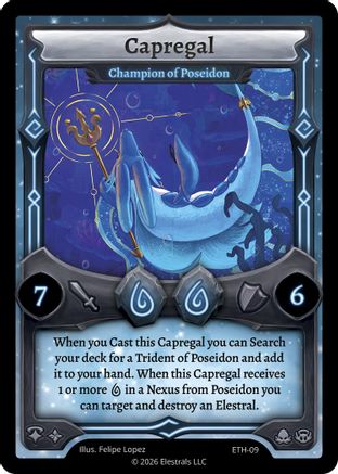 Image of Capregal - Champion of Poseidon (ETH-09) - Shattered Stars  Ethereal