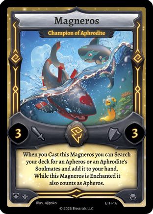 Image of Magneros - Champion of Aphrodite (ETH-16) - Shattered Stars  Ethereal