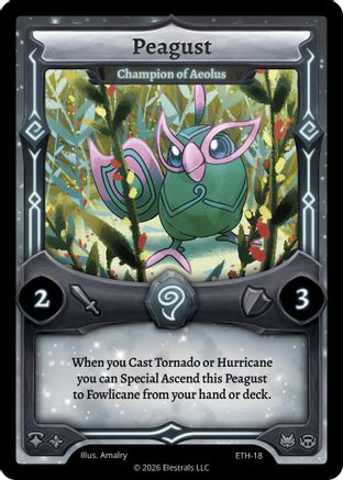 Image of Peagust - Champion of Aeolus (ETH-18) - Shattered Stars  Ethereal