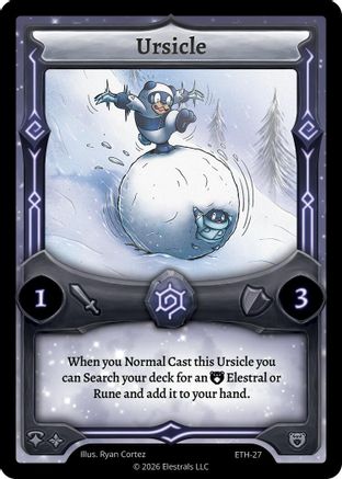 Image of Ursicle (ETH-27) - Shattered Stars  Ethereal Reverse Holo