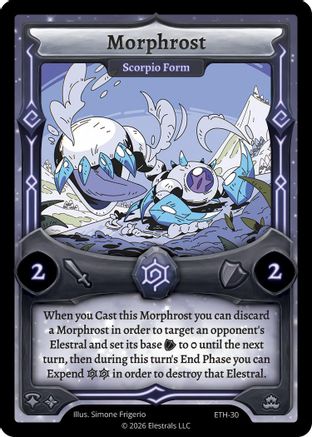 Image of Morphrost - Scorpio Form (ETH-30) - Shattered Stars  Ethereal Reverse Holo