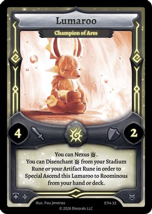 Image of Lumaroo - Champion of Ares (ETH-33) - Shattered Stars  Ethereal