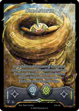 Image of Sandstorm (ETH-43) - Shattered Stars  Ethereal Holo