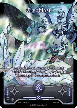 Image of Cryoblast (ETH-44) - Shattered Stars  Ethereal Holo