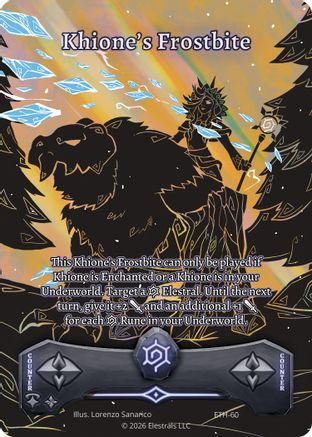 Image of Khione's Frostbite (ETH-60) - Shattered Stars  Ethereal Holo