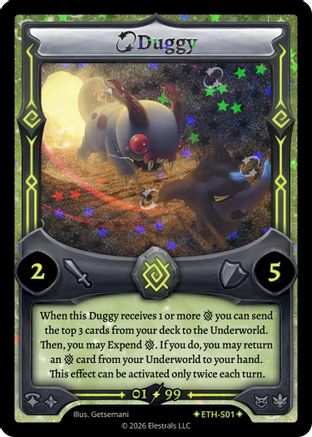 Image of Duggy (Serialized) (ETH-S01) - Shattered Stars  Ethereal Holo