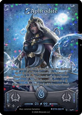 Image of Aphrodite (Serialized) (ETH-S02) - Shattered Stars  Ethereal Holo