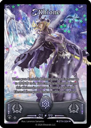 Image of Khione (Serialized) (ETH-S04) - Shattered Stars  Ethereal Holo
