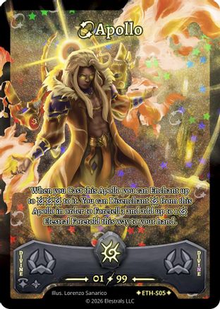 Image of Apollo (Serialized) (ETH-S05) - Shattered Stars  Ethereal Holo